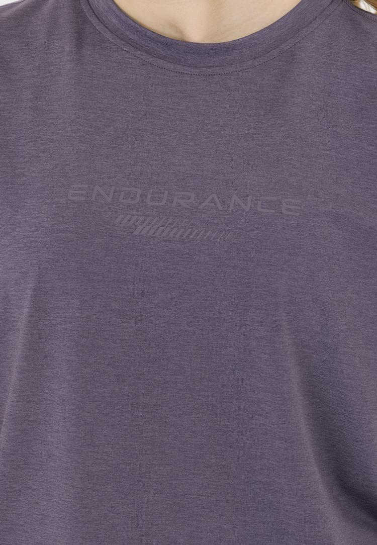 Endurance Endurance WANGE MELANGE Printshirt Damen - 4371 Graystone - 1 | SportScheck