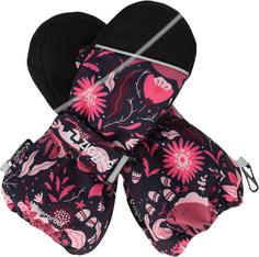 Rückansicht von ZigZag True Printed Outdoorhandschuhe Kinder 4368 Red Violet