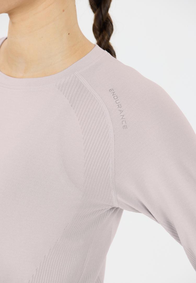 Endurance Endurance Halen Langarmshirt Damen - 1284 Lilac Gray - 2 | SportScheck