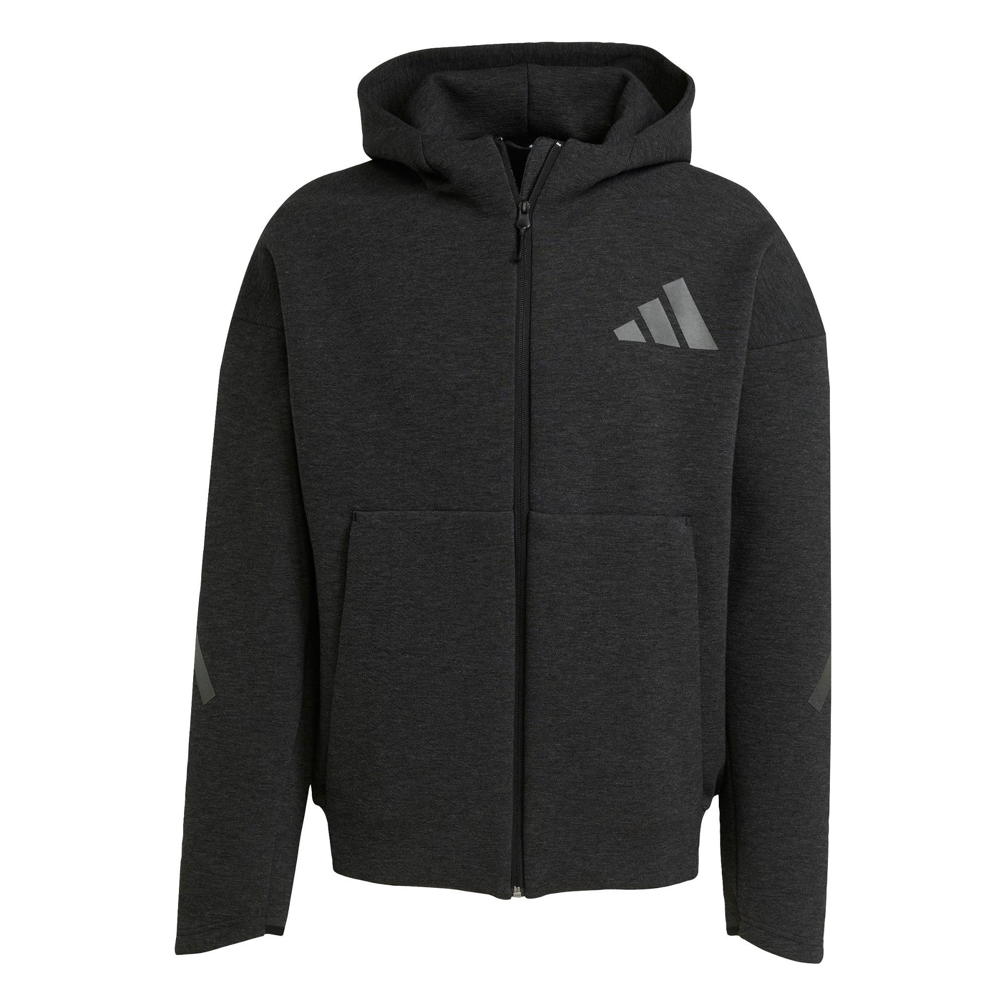 adidas adidas Z.N.E. Hochwertige Kapuzenjacke Hoodie Herren - Black Melange