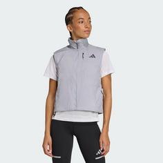 Rückansicht von adidas Adi365 Running CLIMAWARM Weste Outdoorweste Damen Halo Silver