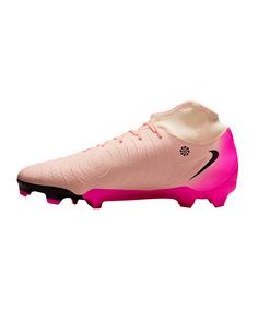 Rückansicht von Nike Phantom Luna II Academy FG/MG Prism Fußballschuhe Herren orangeschwarzrosa