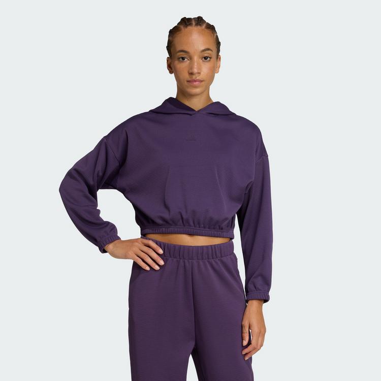 adidas adidas Yoga Oberteil Funktionssweatshirt Damen - Aurora Plum - 0 | SportScheck