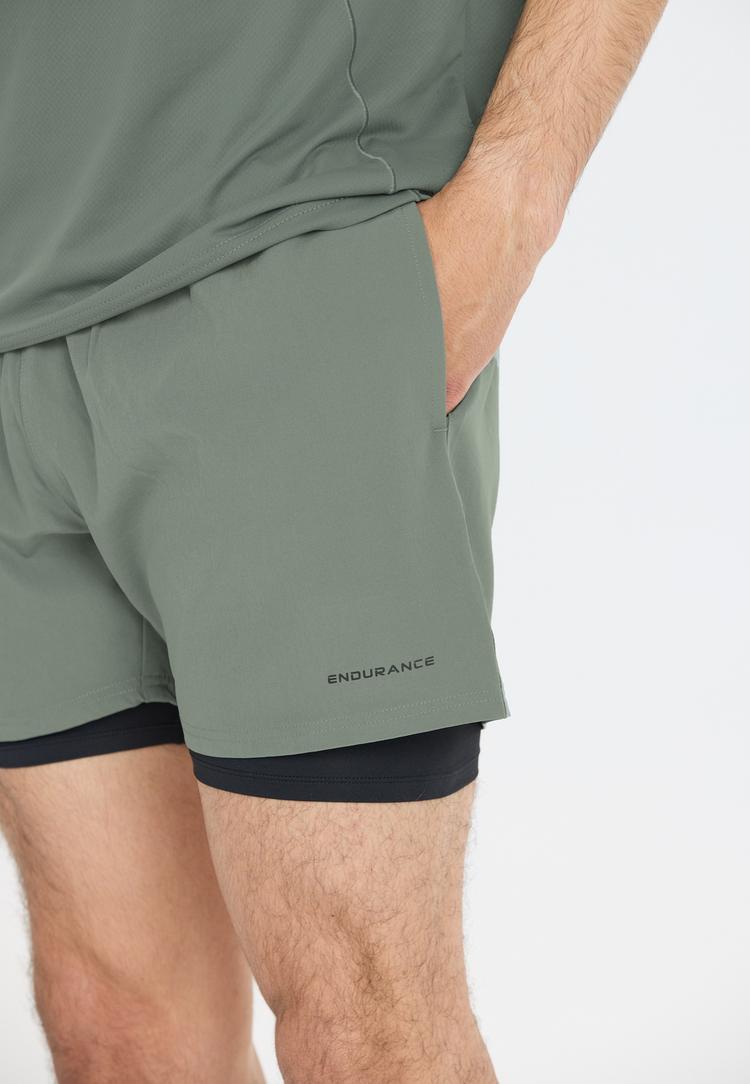 Endurance Endurance Kros Funktionsshorts Herren - 3058 Balsam Green - 2 | SportScheck