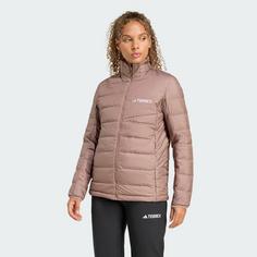 Rückansicht von adidas Terrex Multi Light Down CLIMAWARM Jacke Daunenjacke Damen Trace Brown