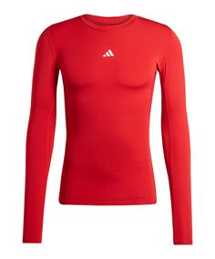 adidas Techfit Longsleeve T-Shirt Funktionsshirt Herren rot