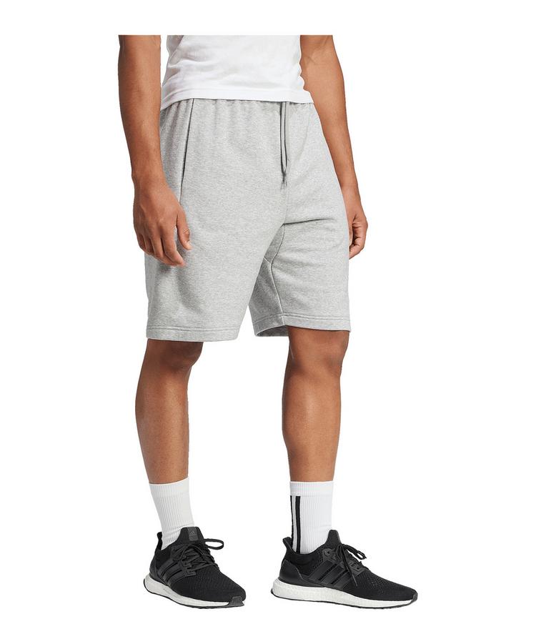 adidas adidas Essentials Big Logo Short Fu&szlig;ballshorts Herren - grauweiss - 1 | SportScheck