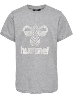 hummel hmlPROUD T-SHIRT S/S Funktionsshirt Kinder GREY MELANGE