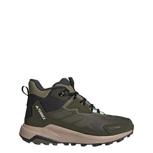 Rückansicht von adidas Terrex Anylander CLIMAWARM+ Wanderschuhe Wanderschuhe Damen Olive Strata / Night Cargo / Semi Flash Aqua
