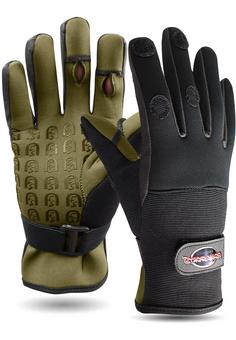 normani Fishing Sports Catcher Outdoorhandschuhe Schwarz/Oliv