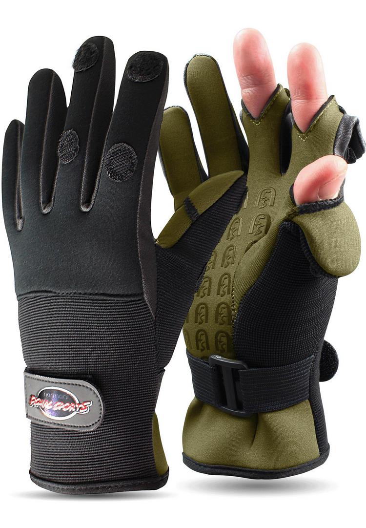 normani Fishing Sports normani Fishing Sports Catcher Handschuh - Schwarz/Oliv - 0 | SportScheck