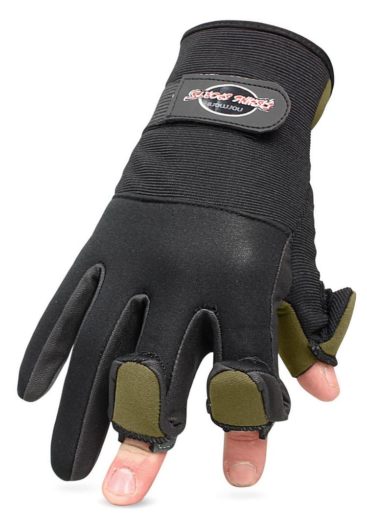 normani Fishing Sports normani Fishing Sports Catcher Handschuh - Schwarz/Oliv - 2 | SportScheck