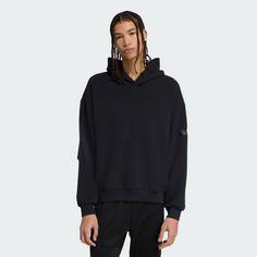 Rückansicht von adidas SOFT LUX HOODIE Hoodie Herren Black
