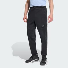 Rückansicht von adidas D4t CLIMAWARM Hose Trainingshose Herren Black