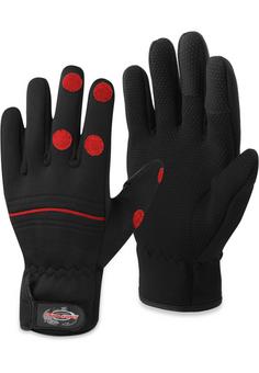 normani Fishing Sports Tarpune Outdoorhandschuhe Schwarz/Rot