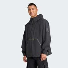 Rückansicht von adidas MYSHELTER CLIMAPROOF Regenjacke Jacke Herren Black