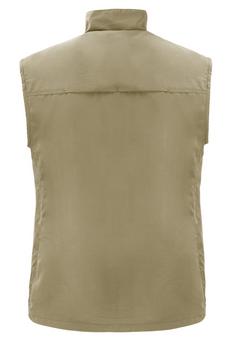 Rückansicht von normani Outdoor Sports Weste Khaki