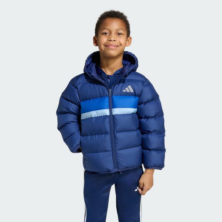 adidas adidas Kunstdaunen Jacke Kinder Daunenjacke Kinder - Dark Blue / Royal Blue / Glow Blue - 0 | SportScheck