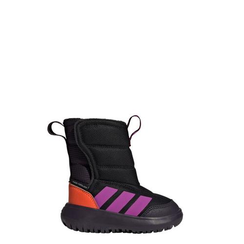 Rückansicht von adidas Winterplay Schuhe Kids Winterschuhe Kinder Core Black / Purple Burst / Impact Orange