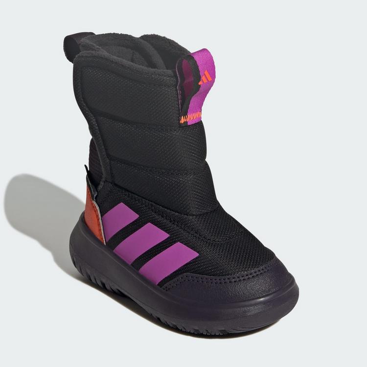 adidas adidas Winterplay Schuhe Kids Winterschuhe Kinder - Core Black / Purple Burst / Impact Orange - 3 | SportScheck