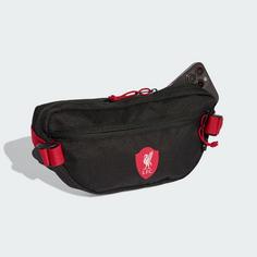 Rückansicht von adidas FC Liverpool Bauchtasche Bauchtasche Black / Strawberry Red