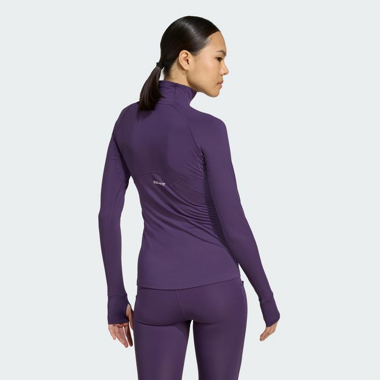 adidas adidas adidas TECHFIT COLD.RDY Longsleeve Funktionsshirt Damen - Aurora Plum - 1 | SportScheck