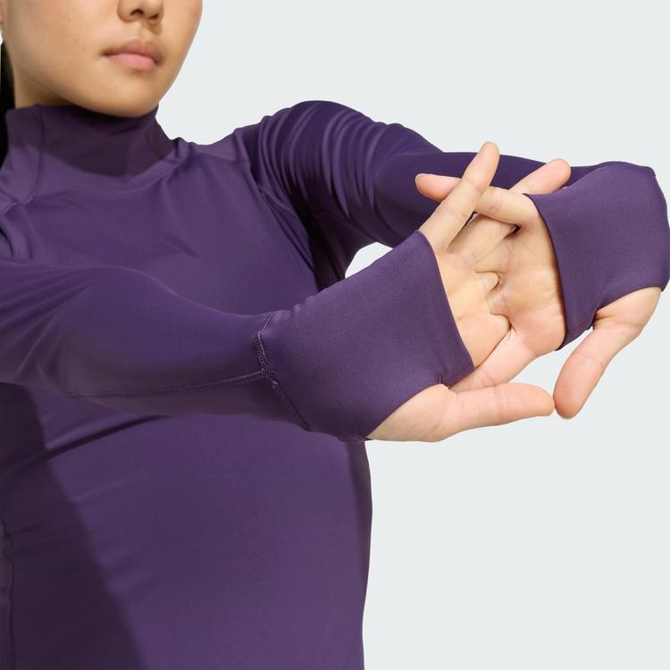 adidas adidas adidas TECHFIT COLD.RDY Longsleeve Funktionsshirt Damen - Aurora Plum - 0 | SportScheck