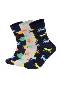 Happy Socks Kitten Love Freizeitsocken navy