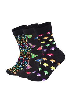 Happy Socks Gaming Freizeitsocken schwarz