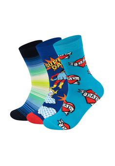 Happy Socks Super Dad Freizeitsocken navy