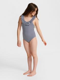 Rückansicht von hummel Badeanzug Kinder NAVY BLAZER/BRIGHT WHITE