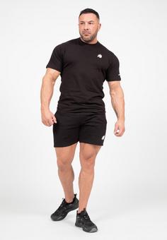 Rückansicht von Gorilla Wear Leon Funktionsshorts Herren Black