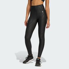 Rückansicht von adidas Optime AOP Full-Length Leggings Leggings Damen Black