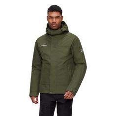 Rückansicht von Mammut GORE-TEX Treeline HS Thermo Hardshelljacke Herren dark marsh