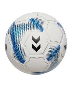 Rückansicht von hummel Trainingsball Weiß Fußball weissblau