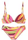 BRUNO BANANI Push-Up-Bikini Bikini Set Damen - orange bedruckt
