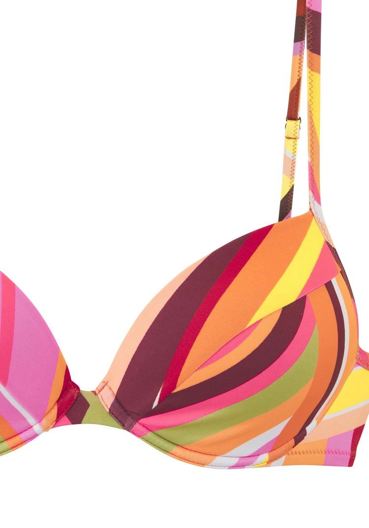 BRUNO BANANI BRUNO BANANI Push-Up-Bikini Bikini Set Damen - orange bedruckt - 0 | SportScheck