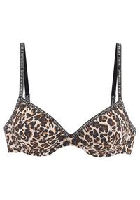 Copenhagen Studios B&uuml;gel-Bikini-Top Bikini Oberteil Damen - braun-bedruckt