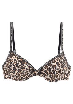 Copenhagen Studios Bügel-Bikini-Top Bikini Oberteil Damen braun-bedruckt