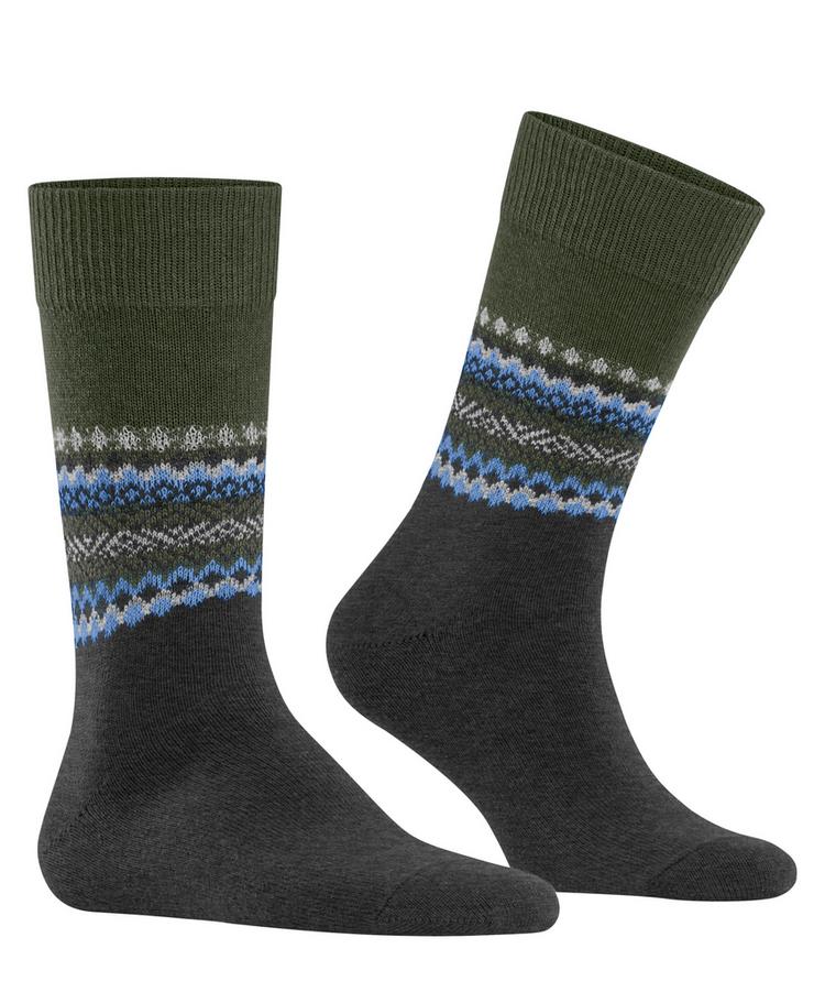 Burlington Burlington Rough Fair Isle Socken Herren - anthra.mel (3081) - 0 | SportScheck