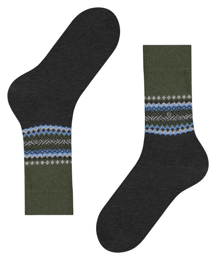 Burlington Burlington Rough Fair Isle Socken Herren - anthra.mel (3081) - 2 | SportScheck