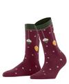 Burlington X-Mas Bauble Socken Damen - burgundy (8326)