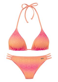 Buffalo Triangel-Bikini Bikini Set Damen pink-orange