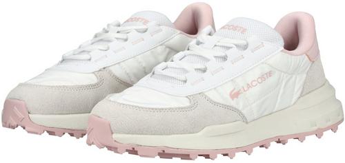 Rückansicht von Lacoste Sneaker Sneaker Damen Weiß/pink