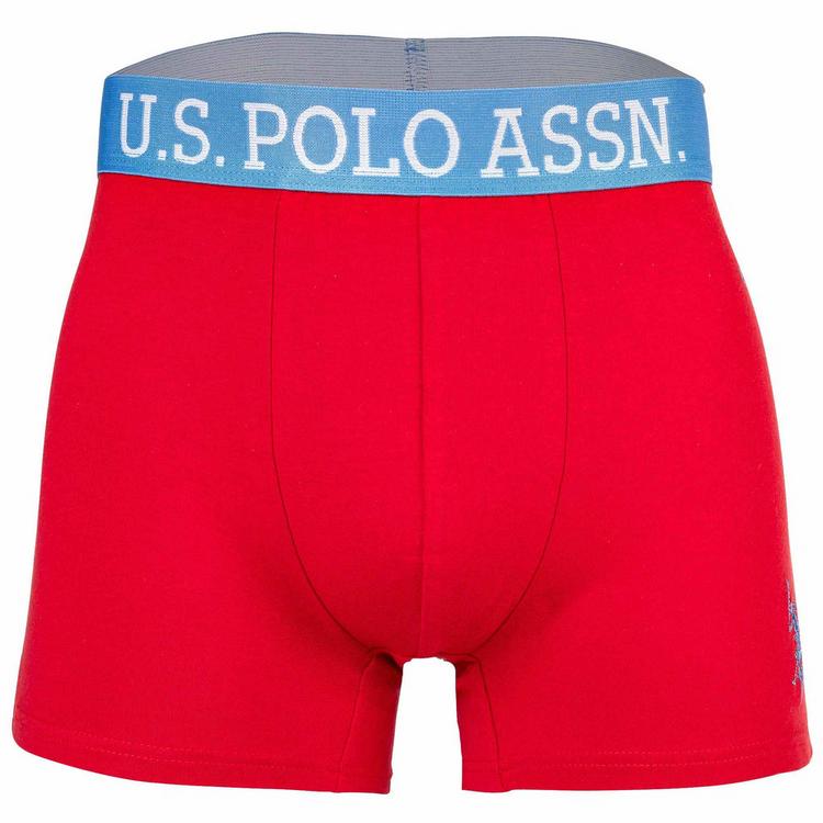 U.S. Polo Assn. U.S. Polo Assn. Boxershort Unterhose Herren - Blau/Rot - 6 | SportScheck