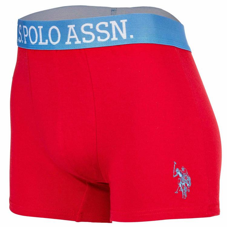 U.S. Polo Assn. U.S. Polo Assn. Boxershort Unterhose Herren - Blau/Rot - 8 | SportScheck