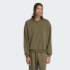 Rückansicht von adidas SOFT LUX HOODIE Hoodie Herren Olive Strata