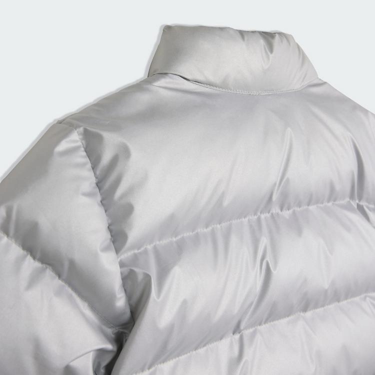 adidas adidas Kunstdaunen Glam Jacke Kinder Daunenjacke Kinder - Silver Metallic / Black Reflective - 2 | SportScheck