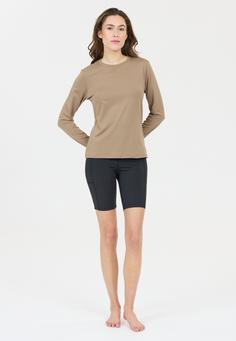 Rückansicht von Athlecia Almi Langarmshirt Damen 1193 Roasted Cashew