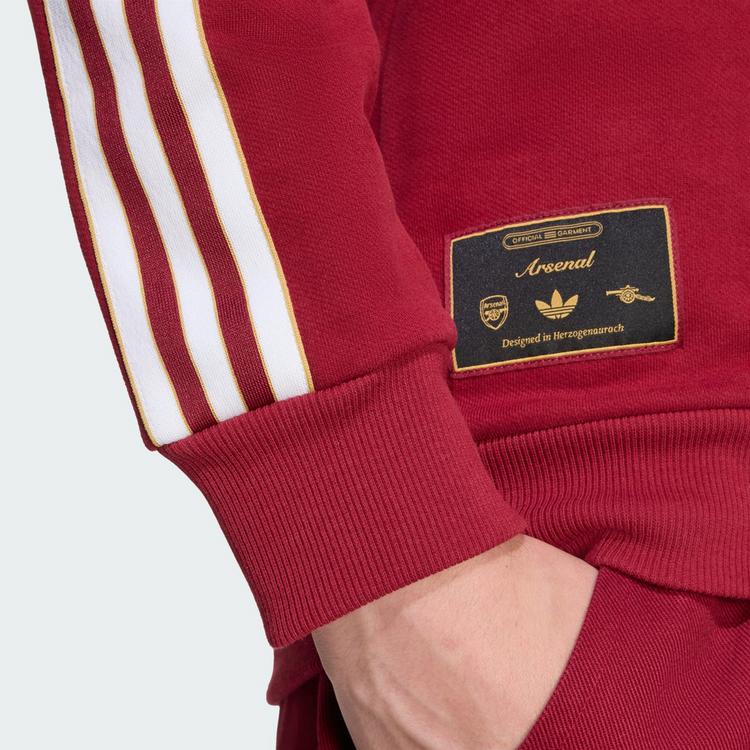 adidas adidas FC Arsenal Terrace Icons Sweatshirt Hoodie Herren - Team Coll Burgundy 2 - 1 | SportScheck